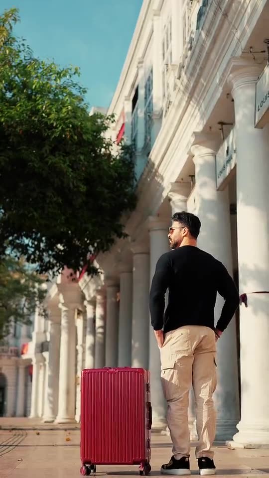 Still from a lifestyle ads video, Travel & luggage